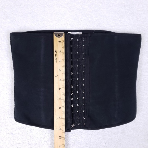 Tissini Waist Trainer Faja Cincher Black Hook And Eye Shapewear Compression Sz M - Picture 3 of 7